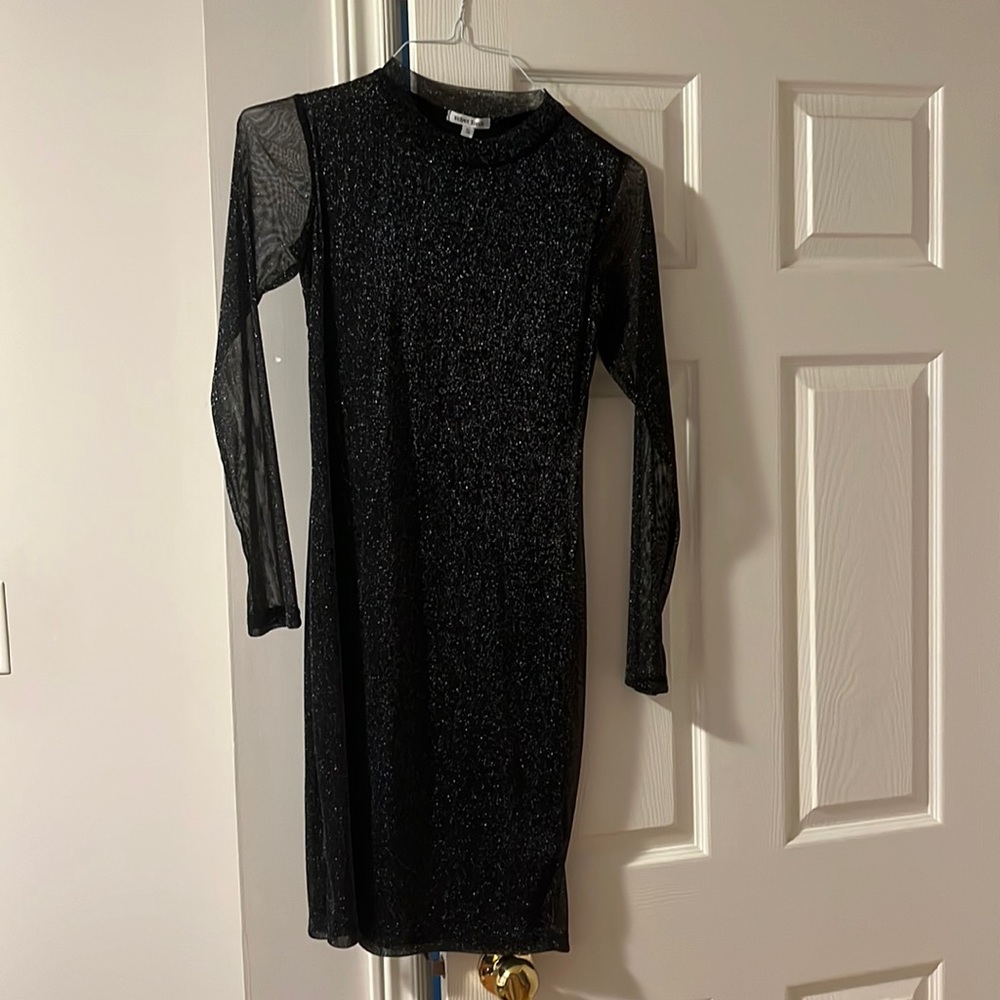glitter bodycon dress